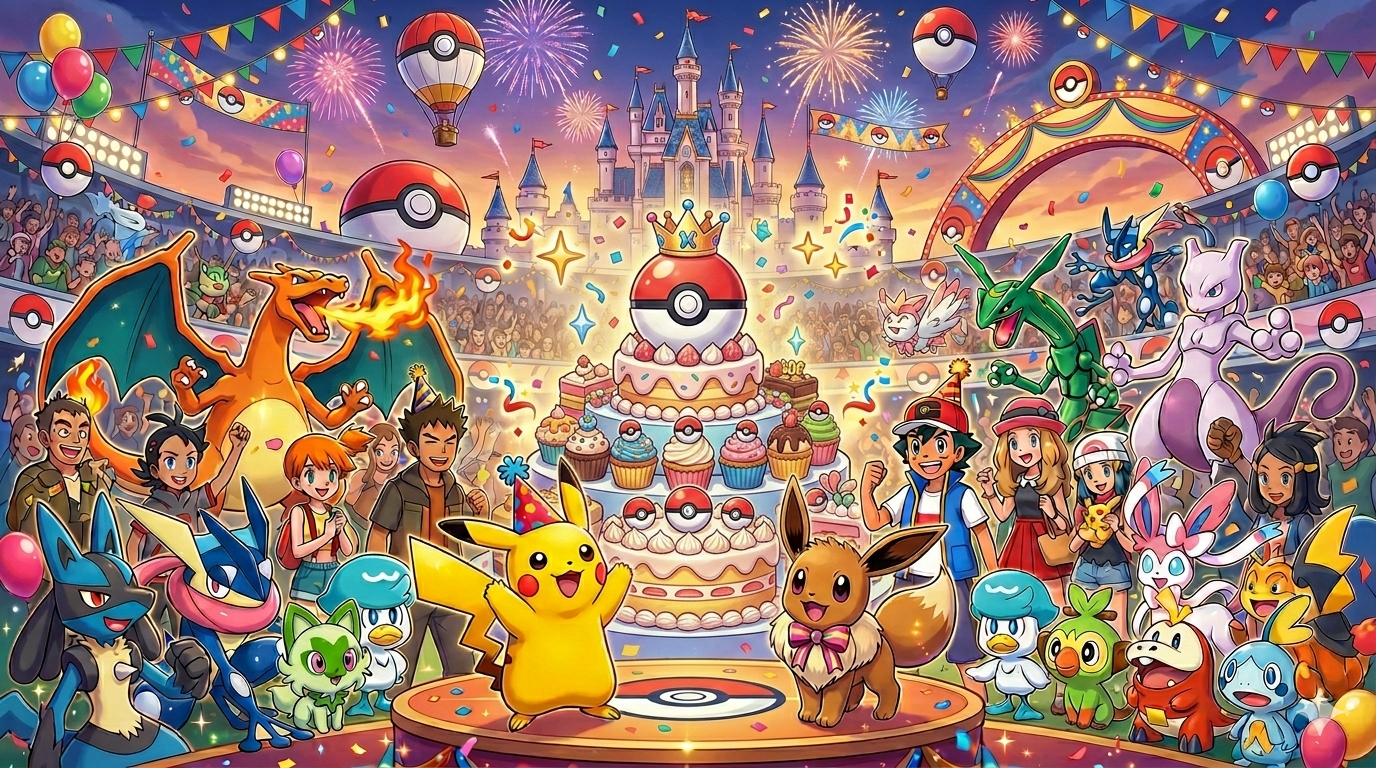 No momento, você está visualizando 🎉 Pokémon faz 30 anos: como a marca se tornou um fenômeno global